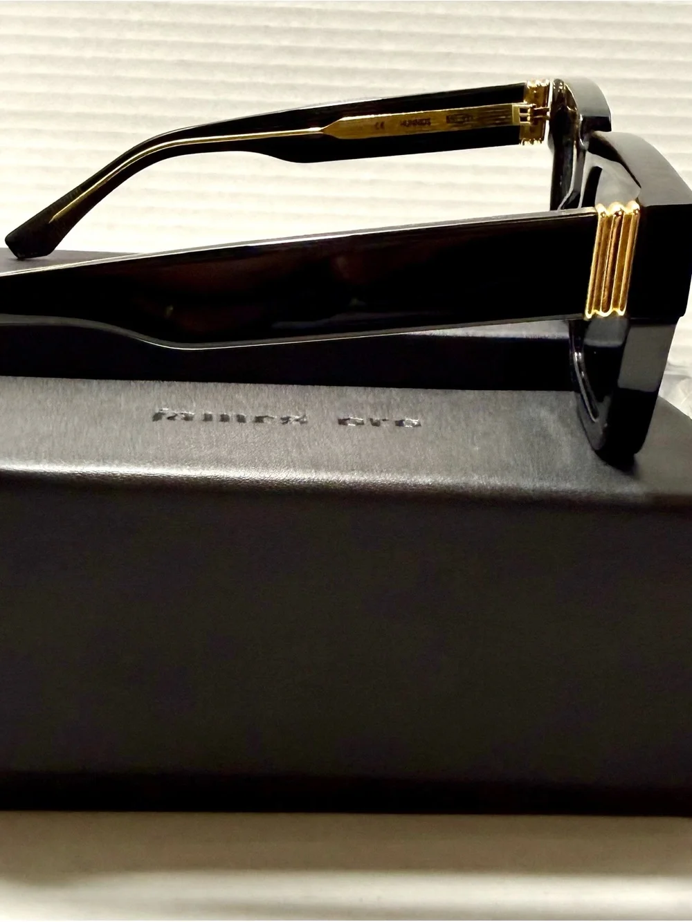 New James pro “hunnids” gloss black black lens sunglasses